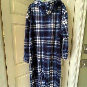 3XL Fleece One Piece Zip Up Removable Footies